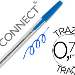 Bolígrafo Q-Connect tinta azul